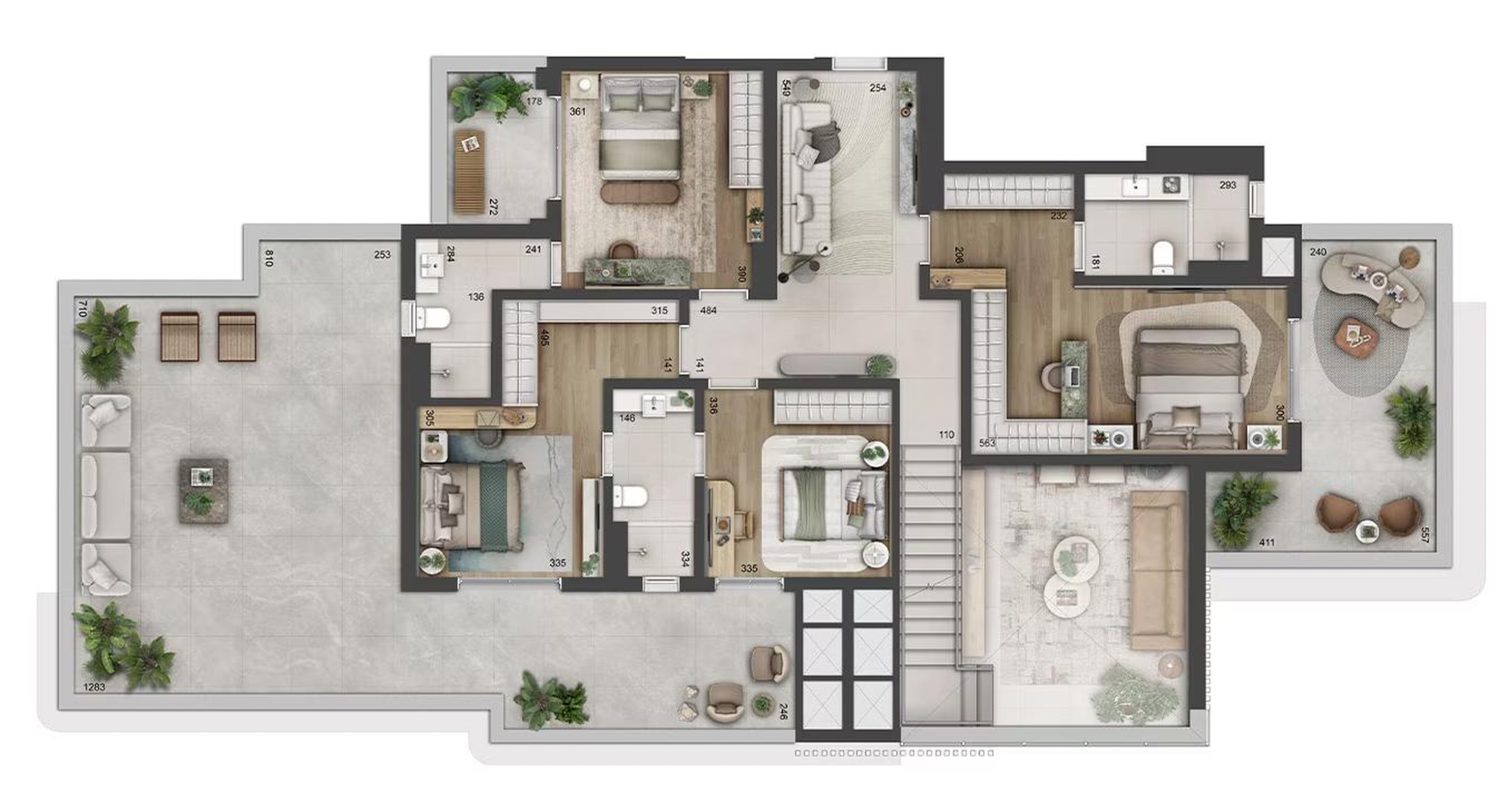 O Ápice da Exclusividade no Alto da XV: Magnífica Cobertura Duplex de 356 m² no Casa Constant da Plaenge - Planta