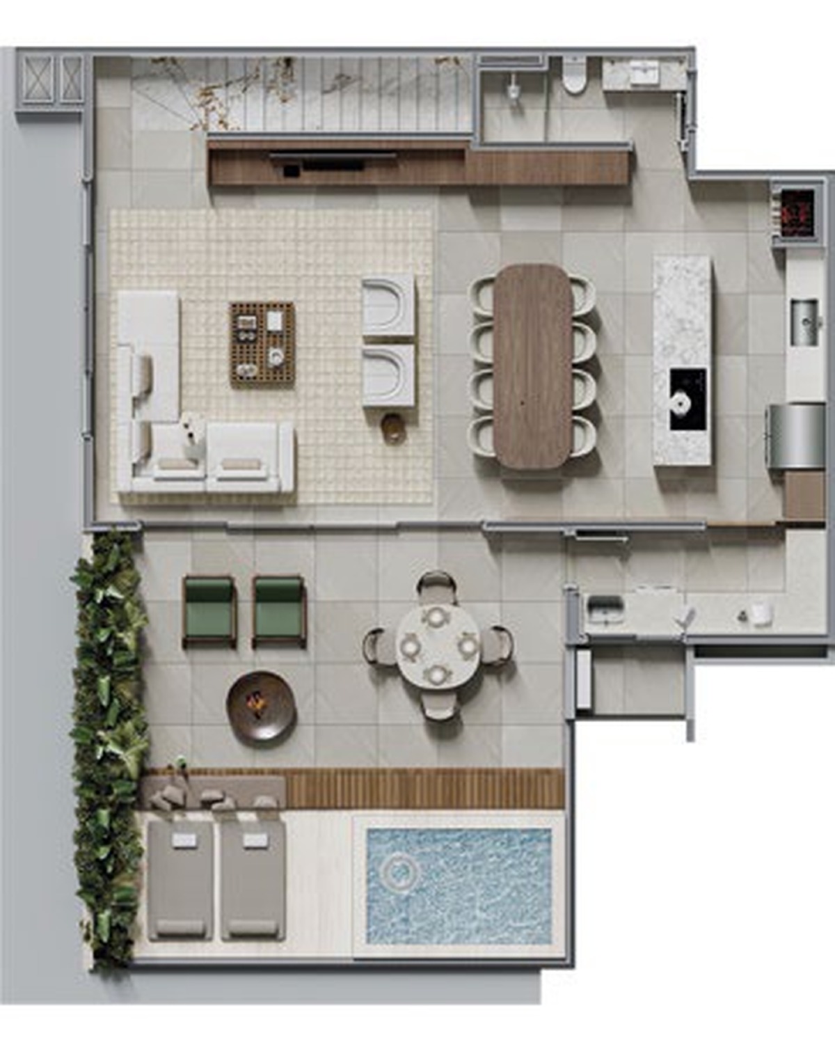 Terracota Ecoville - CGL Construtora - Cobertura com 3 suítes - Planta