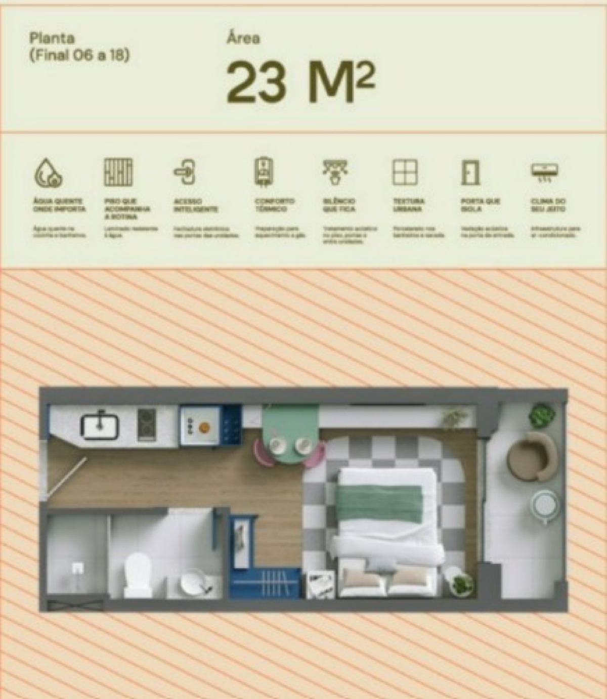 UNIDADE EXCLUSIVA MINDSE7 - 23M2 - Planta