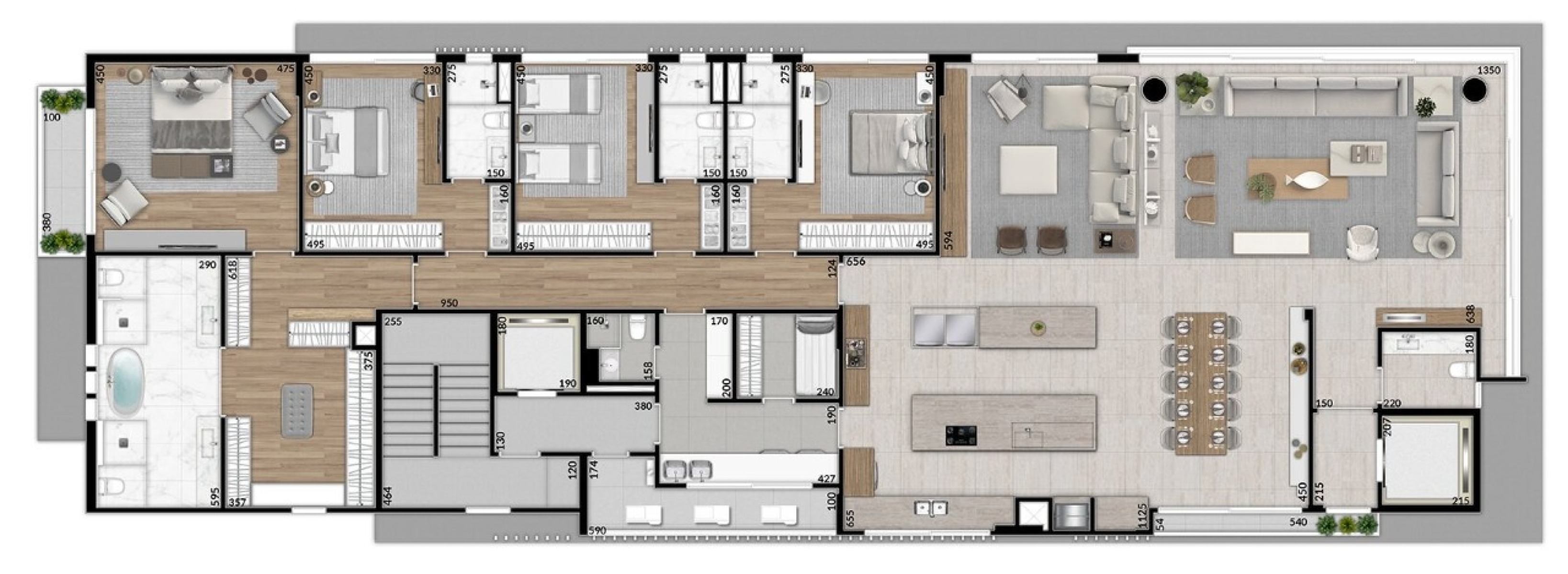 Apartamento Garden de Alto Padrão no Batel | 4 Suítes, 5 Vagas, 372m² Privativos - Vigo by Invescon - Planta