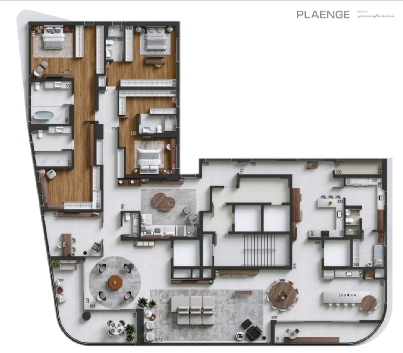 Apartamento 527m² privativos no Ecoville | Construtora Plaenge - Planta
