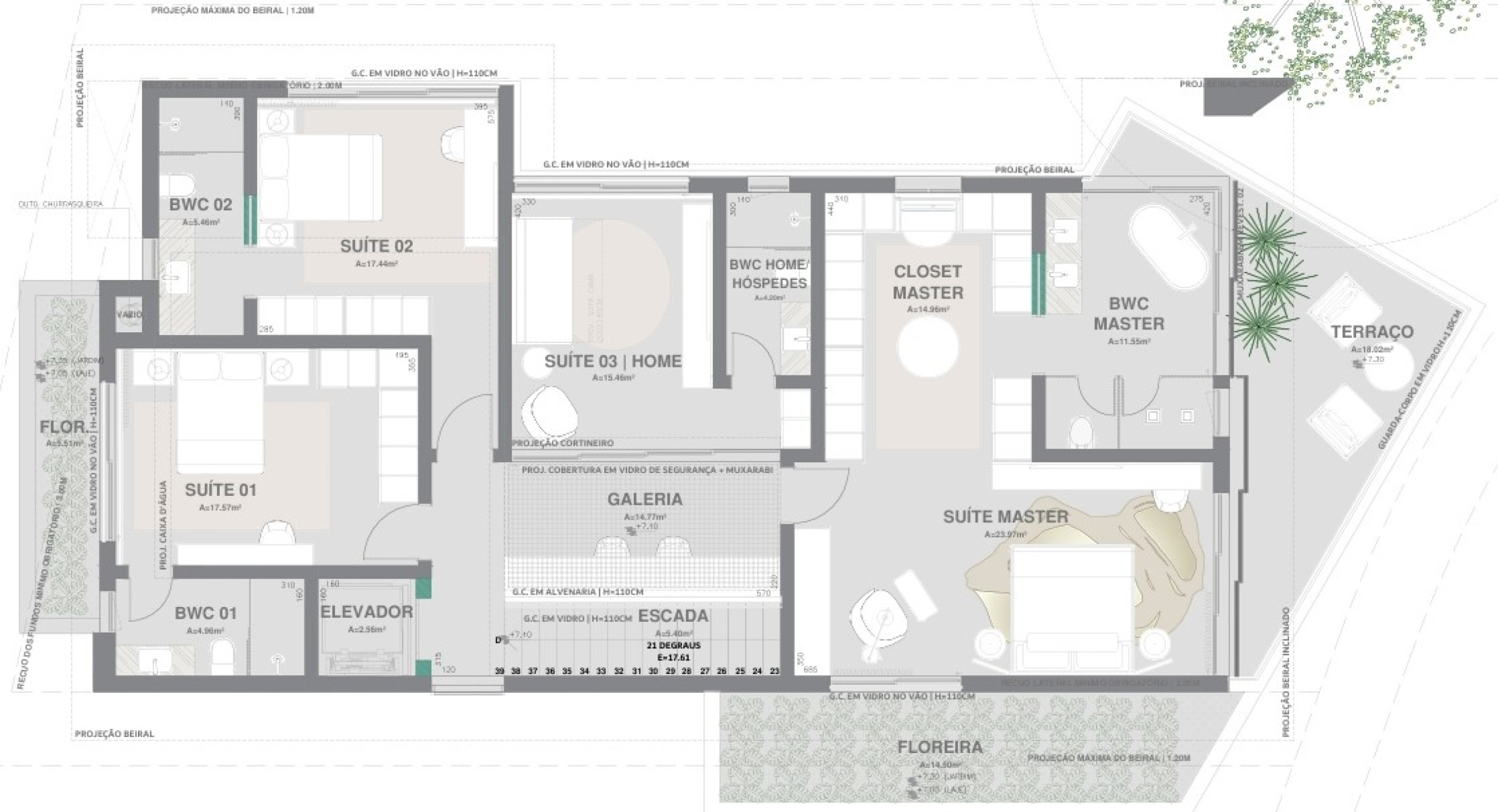 RESIDÊNCIA DE ALTO PADRÃO À VENDA | RIVELARE BARIGUI - Planta