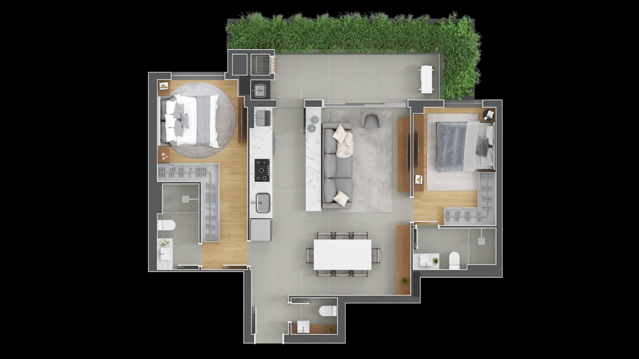 REVENDA Sangiovese, 89m² privativos, 2 suítes, 1 vaga - Alto da Glória  - Planta